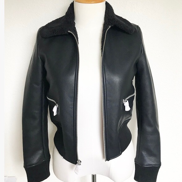 Express Jackets & Blazers - Express faux fur Sherpa bomber aviator jacket